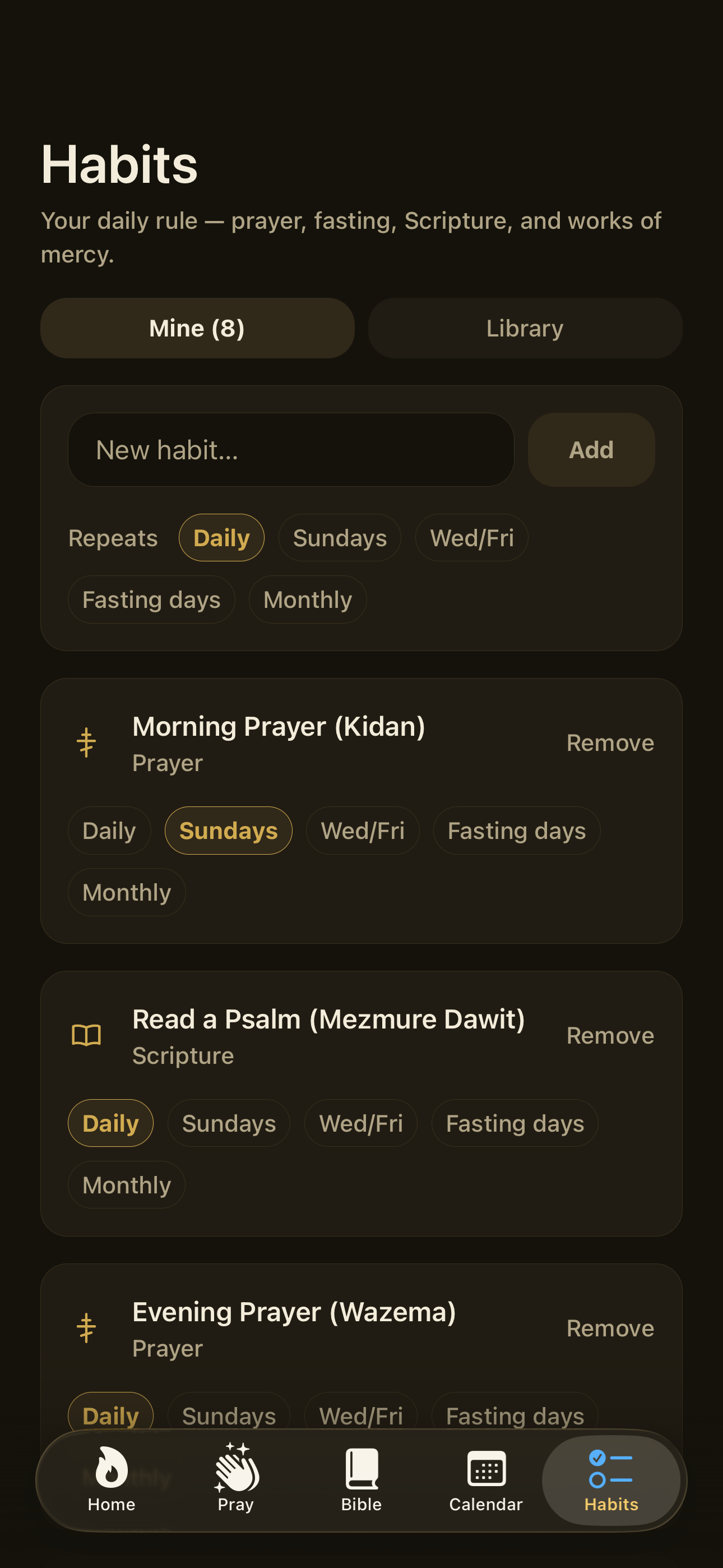 Gedam — Your devotions